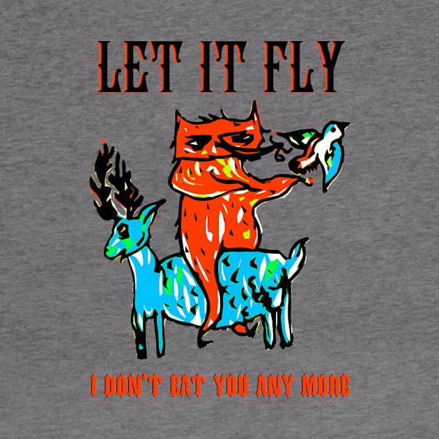 Let it fly vegan print by hardcore repertoire